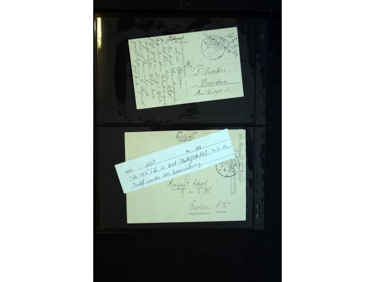 1905/19, über 90 Karten und Briefe mit Schwerpunkt I. WK mit fast nur verschiedenen Stempeln, dabei u.a. Internierten-Post mi