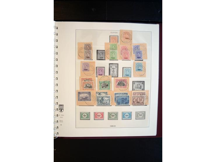 1914/20, ungebrauchte und gestempelte Sammlung mit einigen Briefen, dabei u.a. Libau Mi.-Nr.  1-6B a und b (ohne 2Bb),  Dorpa