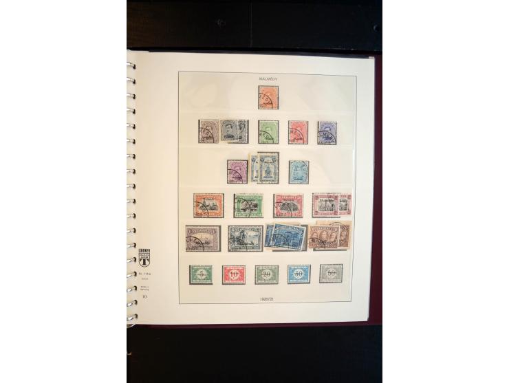 1914/20, ungebrauchte und gestempelte Sammlung mit einigen Briefen, dabei u.a. Libau Mi.-Nr.  1-6B a und b (ohne 2Bb),  Dorpa