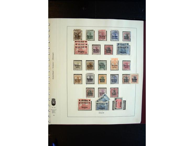 1914/20, ungebrauchte und gestempelte Sammlung mit einigen Briefen, dabei u.a. Libau Mi.-Nr.  1-6B a und b (ohne 2Bb),  Dorpa