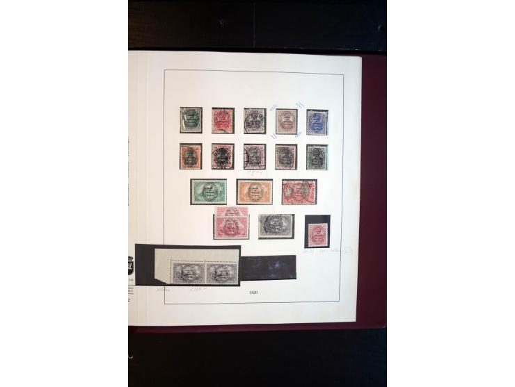 1914/20, ungebrauchte und gestempelte Sammlung mit einigen Briefen, dabei u.a. Libau Mi.-Nr.  1-6B a und b (ohne 2Bb),  Dorpa