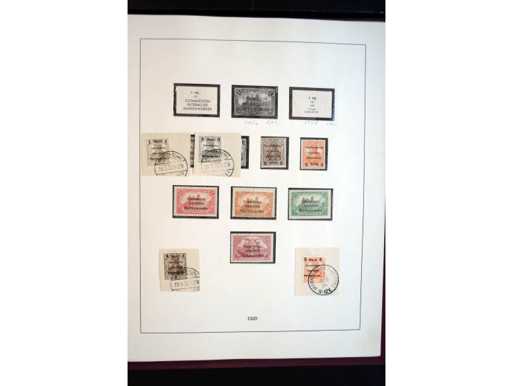 1914/20, ungebrauchte und gestempelte Sammlung mit einigen Briefen, dabei u.a. Libau Mi.-Nr.  1-6B a und b (ohne 2Bb),  Dorpa