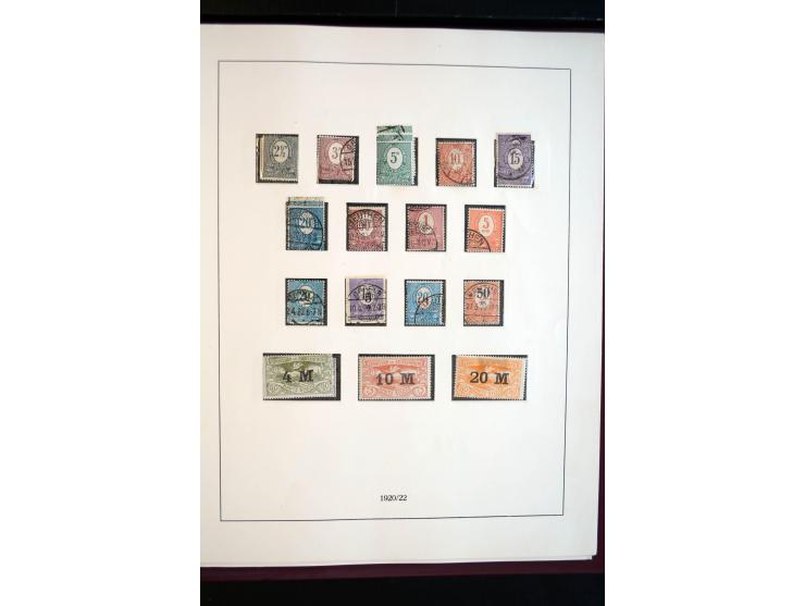 1914/20, ungebrauchte und gestempelte Sammlung mit einigen Briefen, dabei u.a. Libau Mi.-Nr.  1-6B a und b (ohne 2Bb),  Dorpa