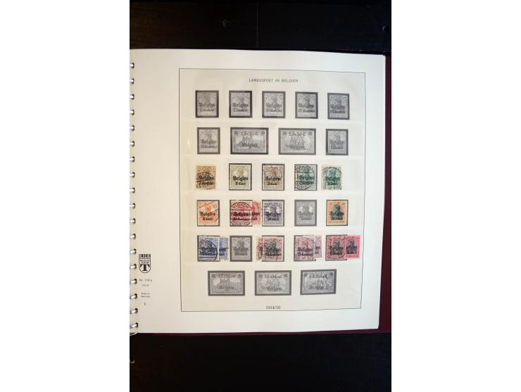 1914/20, ungebrauchte und gestempelte Sammlung mit einigen Briefen, dabei u.a. Libau Mi.-Nr.  1-6B a und b (ohne 2Bb),  Dorpa