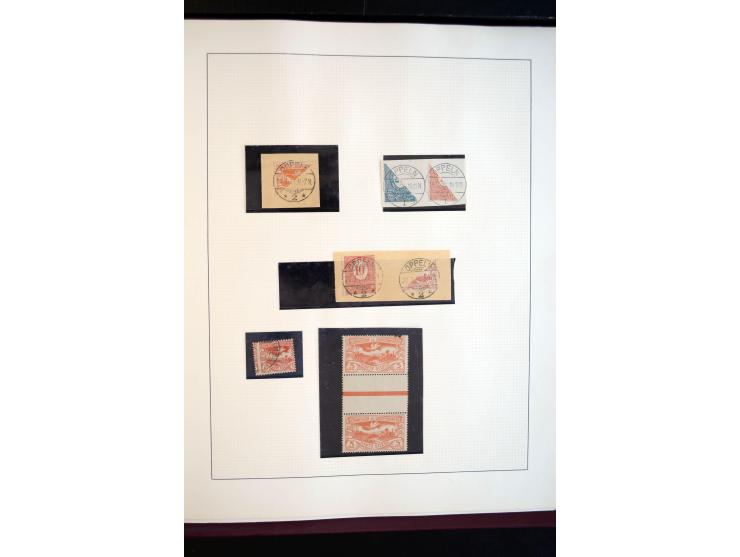 1914/20, ungebrauchte und gestempelte Sammlung mit einigen Briefen, dabei u.a. Libau Mi.-Nr.  1-6B a und b (ohne 2Bb),  Dorpa