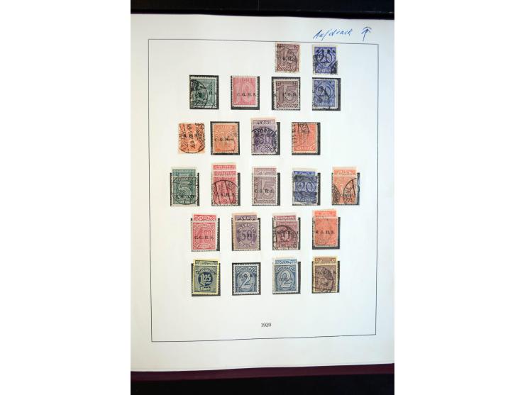 1914/20, ungebrauchte und gestempelte Sammlung mit einigen Briefen, dabei u.a. Libau Mi.-Nr.  1-6B a und b (ohne 2Bb),  Dorpa