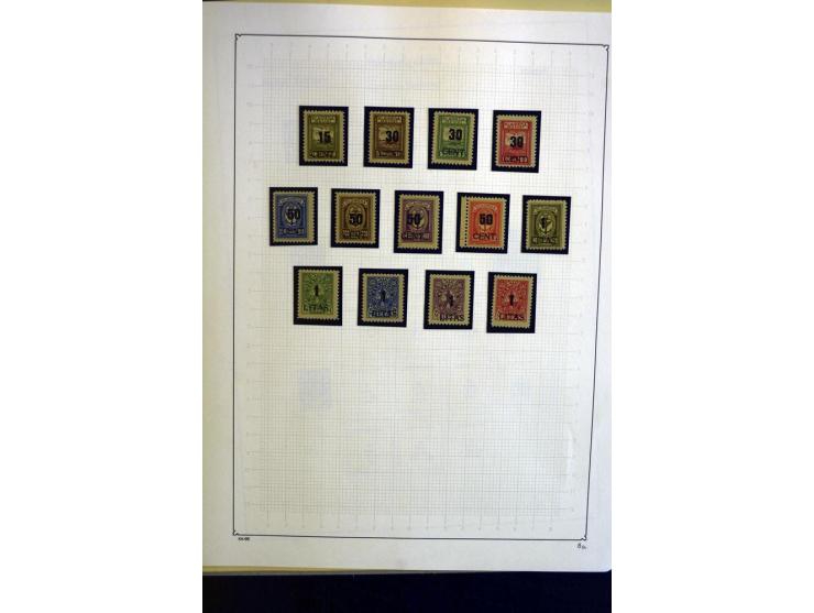 1914/23, ungebrauchte/postfrische und gestempelte Sammlung, dabei ein guter Teil Memel mit u.a. 237-37 ungebraucht, meist gut