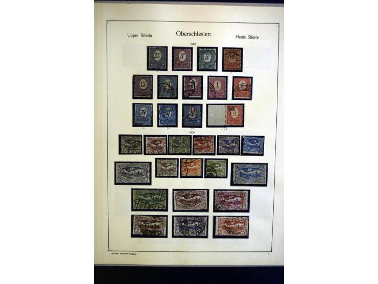 1914/23, ungebrauchte/postfrische und gestempelte Sammlung, dabei ein guter Teil Memel mit u.a. 237-37 ungebraucht, meist gut