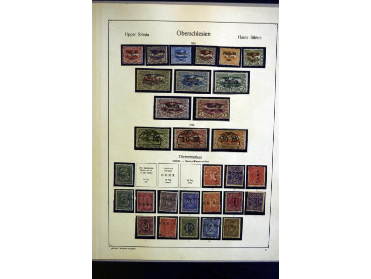 1914/23, ungebrauchte/postfrische und gestempelte Sammlung, dabei ein guter Teil Memel mit u.a. 237-37 ungebraucht, meist gut