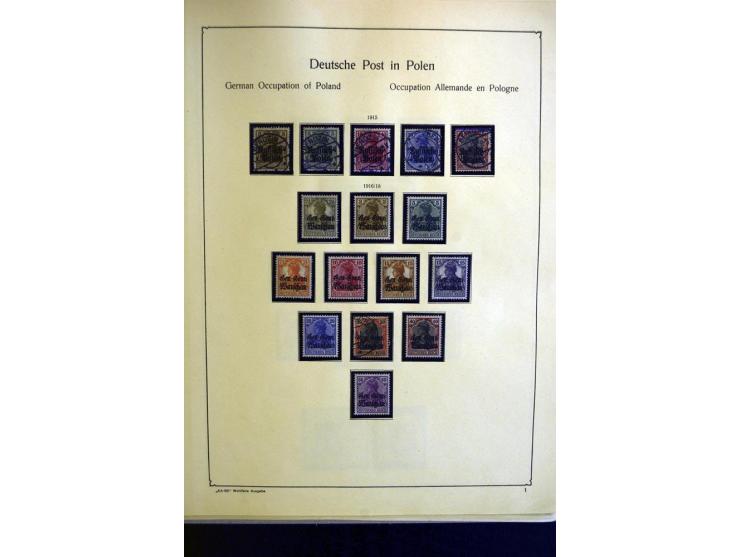 1914/23, ungebrauchte/postfrische und gestempelte Sammlung, dabei ein guter Teil Memel mit u.a. 237-37 ungebraucht, meist gut