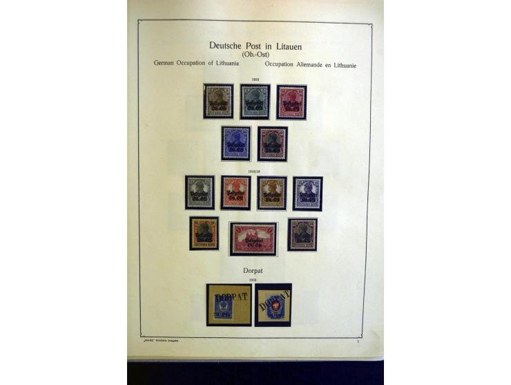1914/23, ungebrauchte/postfrische und gestempelte Sammlung, dabei ein guter Teil Memel mit u.a. 237-37 ungebraucht, meist gut