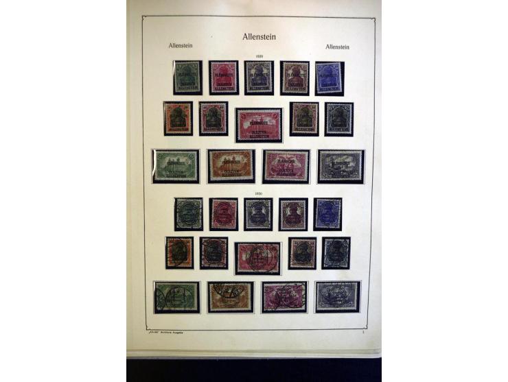 1914/23, ungebrauchte/postfrische und gestempelte Sammlung, dabei ein guter Teil Memel mit u.a. 237-37 ungebraucht, meist gut