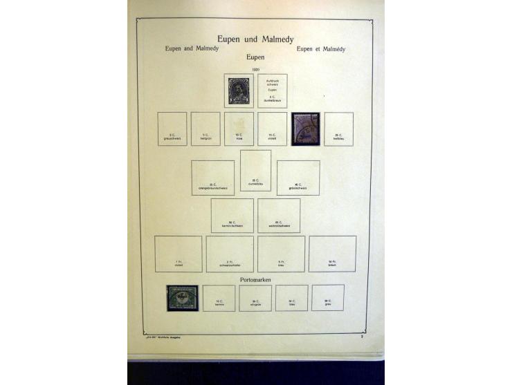 1914/23, ungebrauchte/postfrische und gestempelte Sammlung, dabei ein guter Teil Memel mit u.a. 237-37 ungebraucht, meist gut