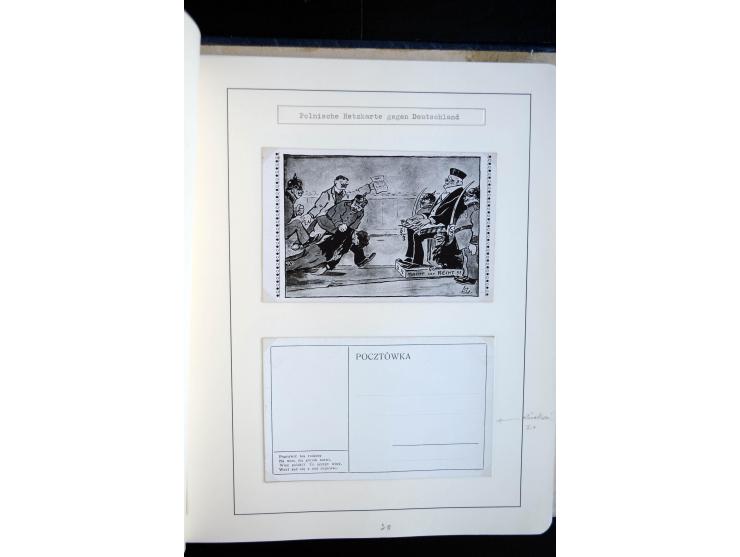 1920/23, enorm umfangreiche Sammlung, beginnend mit geschichtlich interessanten Dokumenten wie Wahlzettel "für Deutschland", 