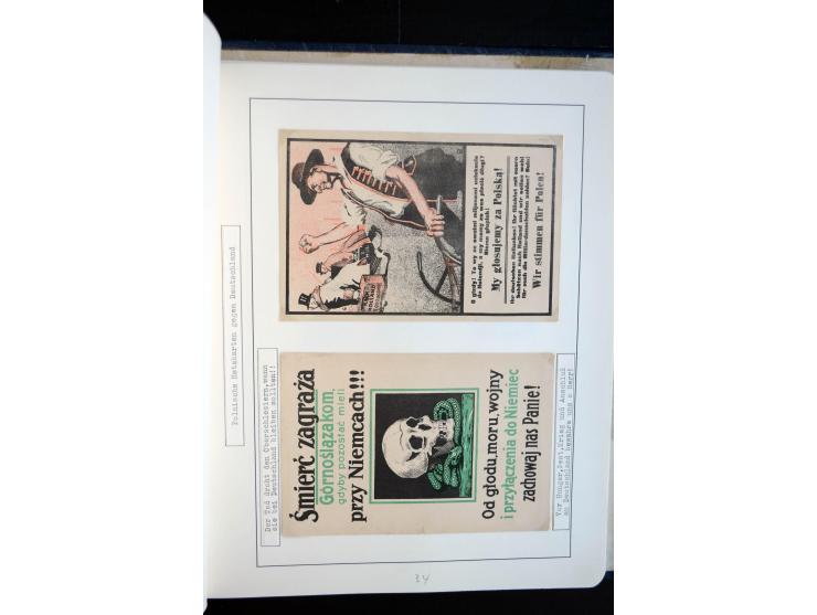 1920/23, enorm umfangreiche Sammlung, beginnend mit geschichtlich interessanten Dokumenten wie Wahlzettel "für Deutschland", 