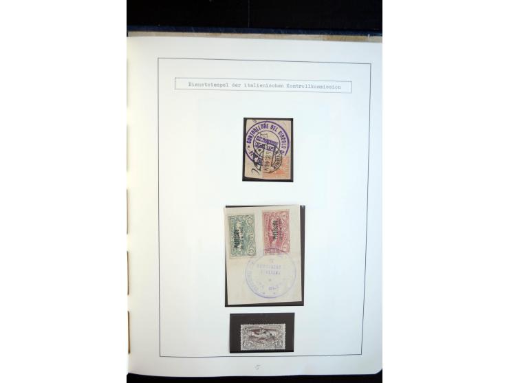 1920/23, enorm umfangreiche Sammlung, beginnend mit geschichtlich interessanten Dokumenten wie Wahlzettel "für Deutschland", 