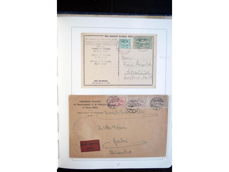 1920/23, enorm umfangreiche Sammlung, beginnend mit geschichtlich interessanten Dokumenten wie Wahlzettel "für Deutschland", 