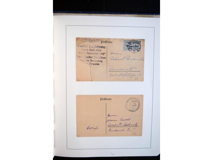 1920/23, enorm umfangreiche Sammlung, beginnend mit geschichtlich interessanten Dokumenten wie Wahlzettel "für Deutschland", 
