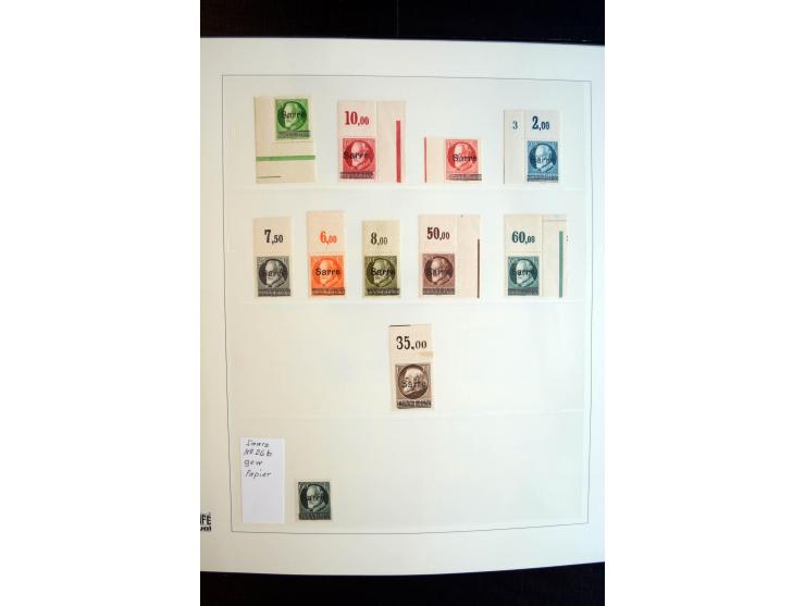 1920/59, sehr schöne, vorwiegend postfrische Sammlung dabei Mi.-Nr. 53-69, 70-83, 84-97, 128-34, 135-41, 161-67, 171-77, Urdr