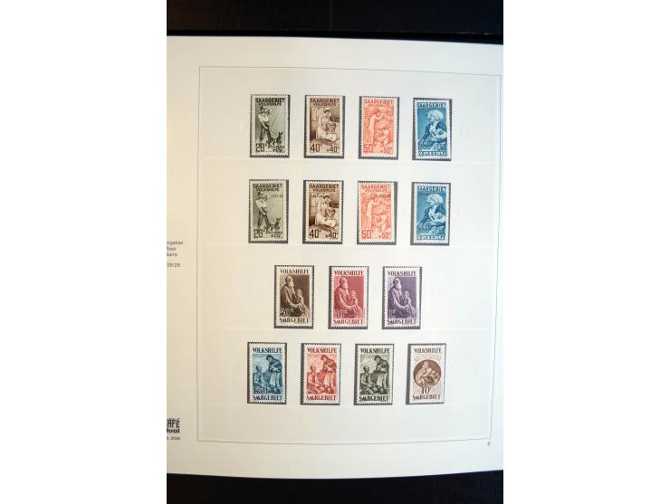 1920/59, sehr schöne, vorwiegend postfrische Sammlung dabei Mi.-Nr. 53-69, 70-83, 84-97, 128-34, 135-41, 161-67, 171-77, Urdr