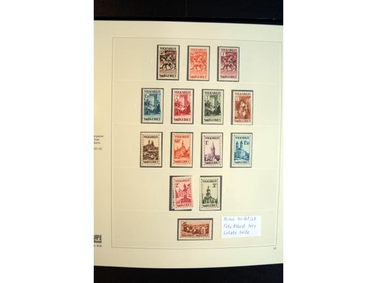 1920/59, sehr schöne, vorwiegend postfrische Sammlung dabei Mi.-Nr. 53-69, 70-83, 84-97, 128-34, 135-41, 161-67, 171-77, Urdr