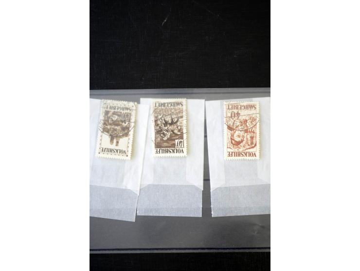 1931/32, alle 3 Volkshilfe-Ausgaben kpl., sauber gestempelt, 2 kleinere Werte leicht fehlerhaft, sonst einwandfrei, je Fotoat