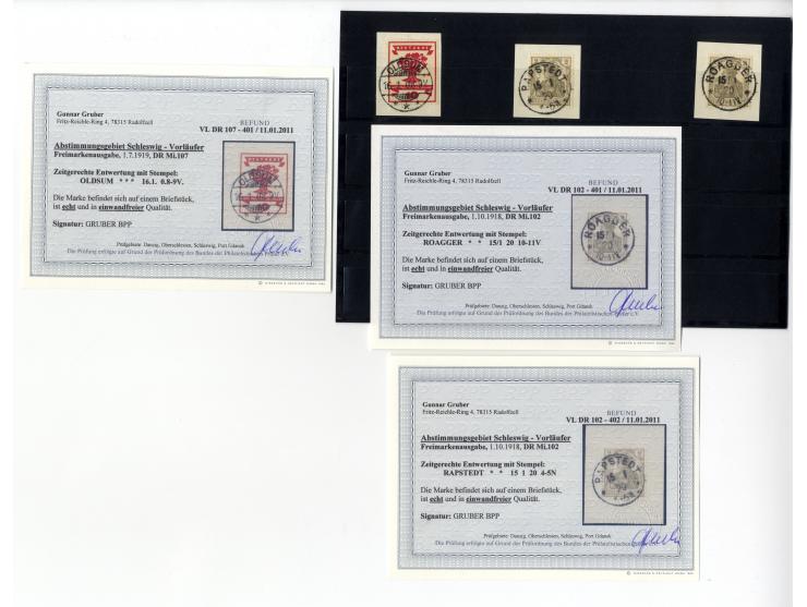 VORLÄUFER: 1920, sehr schöne Partie von 25 Briefstücken frankiert mit Germania 2 Pfg. oder Nationalversammlung 10 Pfg., jewei