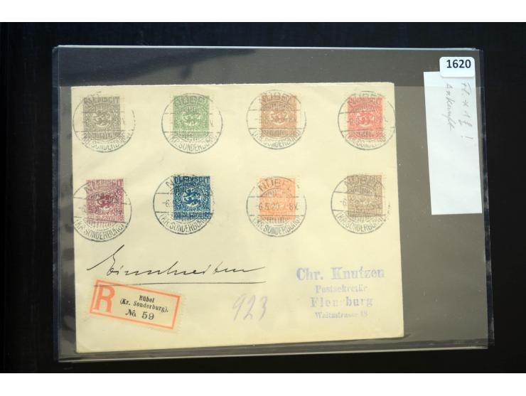 DEUTSCHE STEMPEL: AARÖSUND bis WOYENS, umfangreiche Sammlung von fast ausschließlich schönen Briefstücken mit sauberen und gu