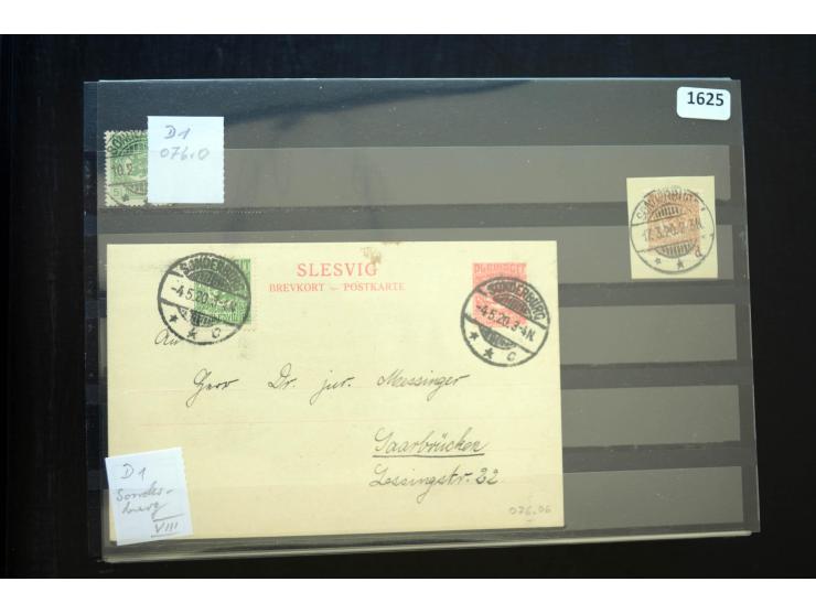 DEUTSCHE STEMPEL: AARÖSUND bis WOYENS, umfangreiche Sammlung von fast ausschließlich schönen Briefstücken mit sauberen und gu