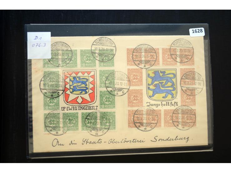 DEUTSCHE STEMPEL: AARÖSUND bis WOYENS, umfangreiche Sammlung von fast ausschließlich schönen Briefstücken mit sauberen und gu