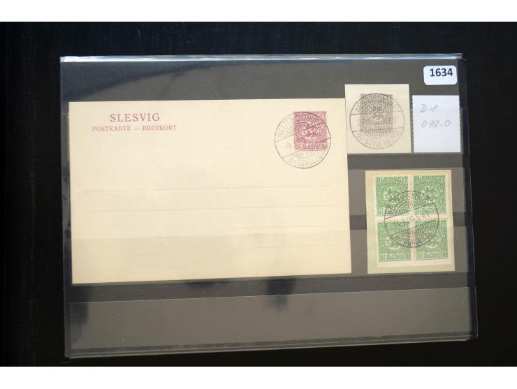 DEUTSCHE STEMPEL: AARÖSUND bis WOYENS, umfangreiche Sammlung von fast ausschließlich schönen Briefstücken mit sauberen und gu