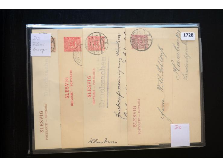 DEUTSCHE STEMPEL: AARÖSUND bis WOYENS, umfangreiche Sammlung von fast ausschließlich schönen Briefstücken mit sauberen und gu