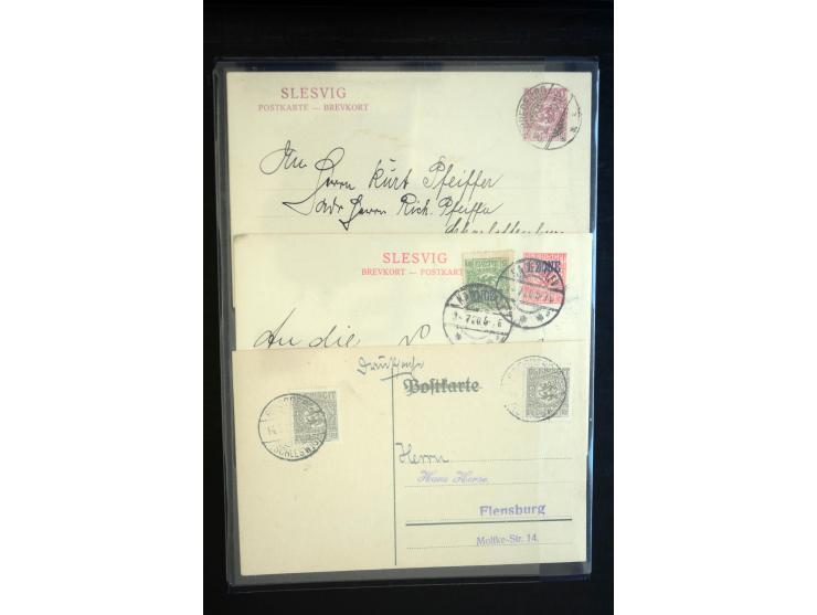 DEUTSCHE STEMPEL: AARÖSUND bis WOYENS, umfangreiche Sammlung von fast ausschließlich schönen Briefstücken mit sauberen und gu