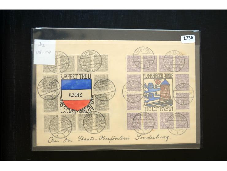 DEUTSCHE STEMPEL: AARÖSUND bis WOYENS, umfangreiche Sammlung von fast ausschließlich schönen Briefstücken mit sauberen und gu