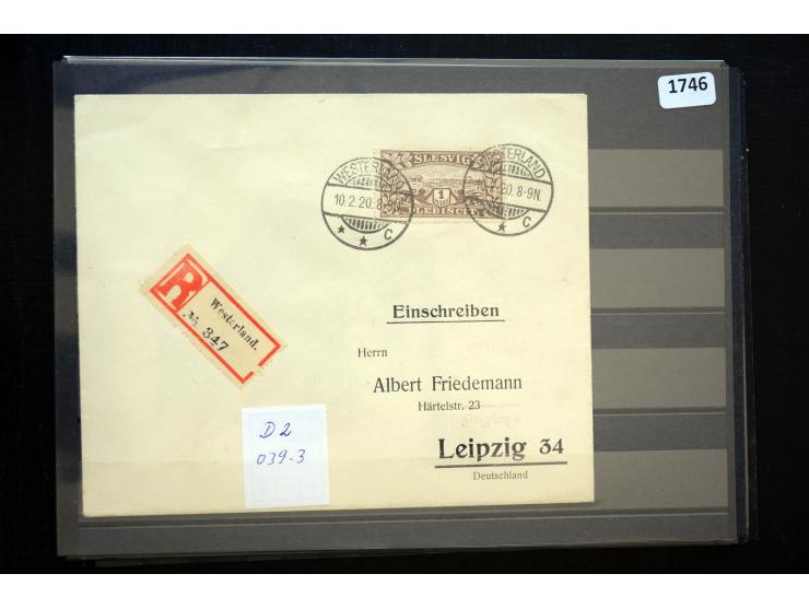 DEUTSCHE STEMPEL: AARÖSUND bis WOYENS, umfangreiche Sammlung von fast ausschließlich schönen Briefstücken mit sauberen und gu