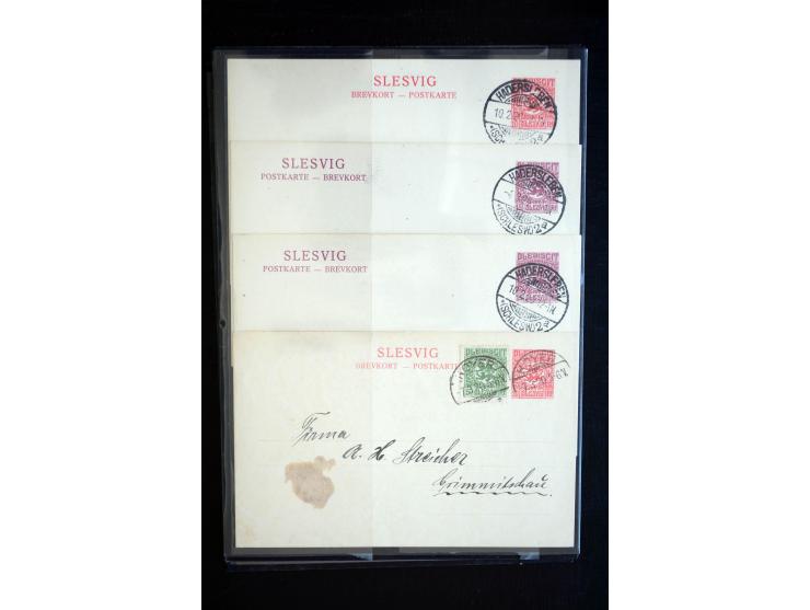 DEUTSCHE STEMPEL: AARÖSUND bis WOYENS, umfangreiche Sammlung von fast ausschließlich schönen Briefstücken mit sauberen und gu