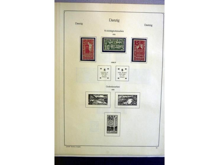 1920/39, ungebrauchte und gestempelte Sammlung mit einigen besseren, dabei u.a. Mi.-Nr. 32-33 und 39 ungebraucht, teils sign.