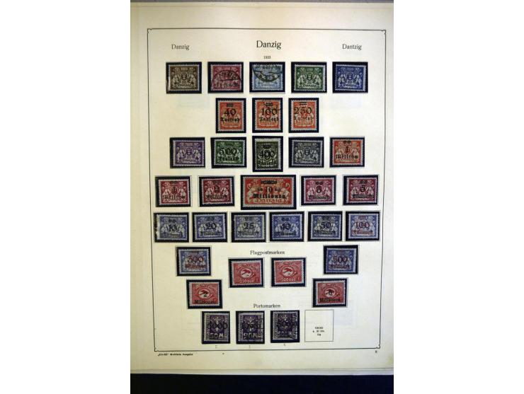1920/39, ungebrauchte und gestempelte Sammlung mit einigen besseren, dabei u.a. Mi.-Nr. 32-33 und 39 ungebraucht, teils sign.