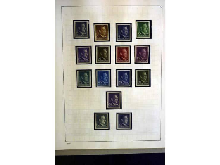 1938/42, meist ungebrauchte und postfrische Sammlung ab Sudetenland mit einigen besseren, dann Böhmen und Mähren mit Mi.-Nr. 