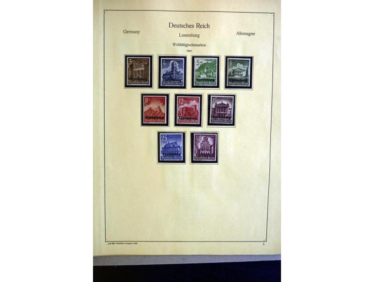 1938/42, meist ungebrauchte und postfrische Sammlung ab Sudetenland mit einigen besseren, dann Böhmen und Mähren mit Mi.-Nr. 