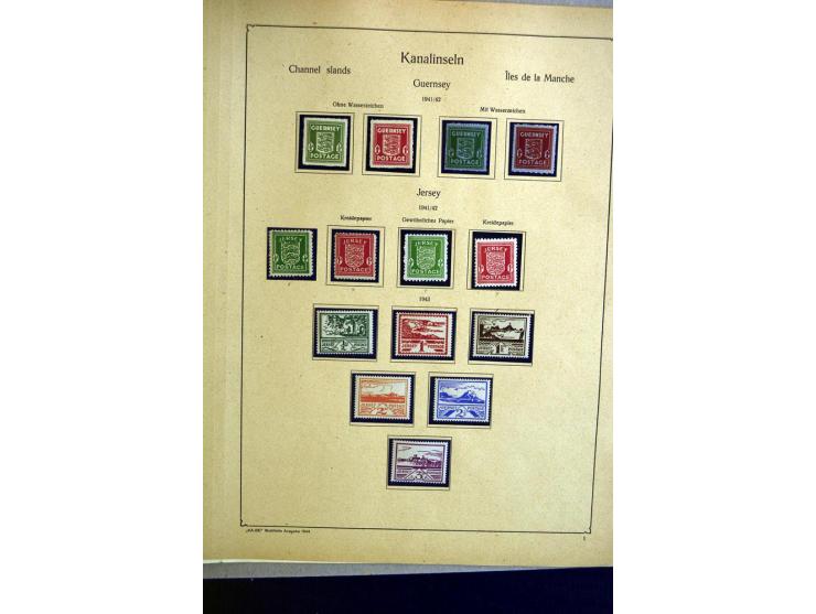 1938/42, meist ungebrauchte und postfrische Sammlung ab Sudetenland mit einigen besseren, dann Böhmen und Mähren mit Mi.-Nr. 
