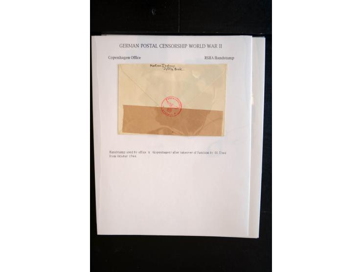 1940/45, interessante Sammlung mit über 140 Briefen, Karten und Drucksachen mit fast nur besseren Zensuren, Hinweis-Stempeln 