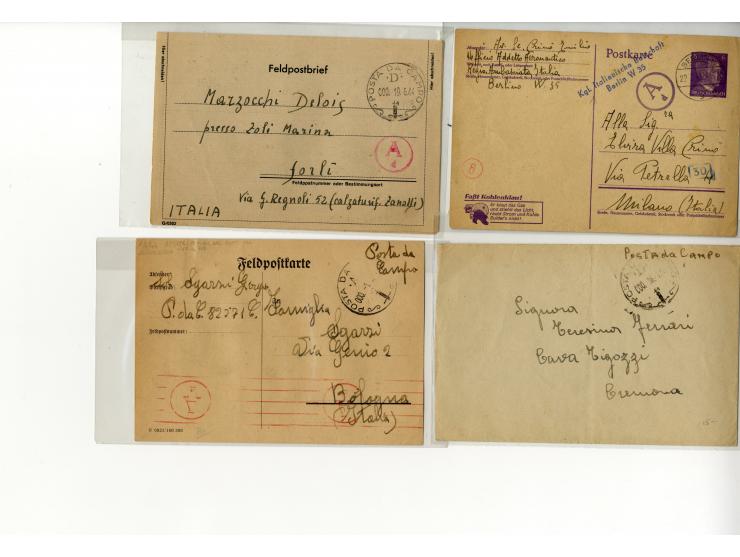 1940/46, umfangreicher Sammlung-Posten Zensurpost II. WK aus aller Welt (ohne Deutschland und USA) mit sehr vielen verschiede