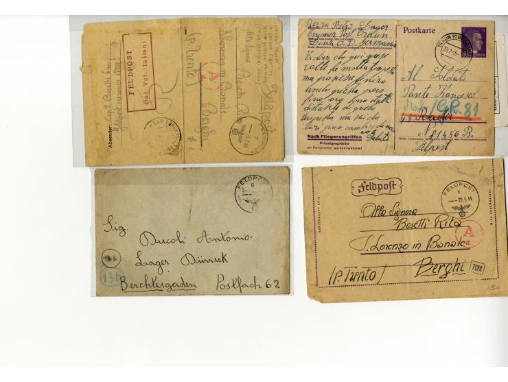 1940/46, umfangreicher Sammlung-Posten Zensurpost II. WK aus aller Welt (ohne Deutschland und USA) mit sehr vielen verschiede