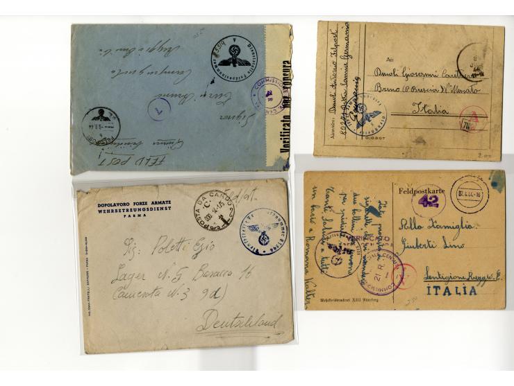 1940/46, umfangreicher Sammlung-Posten Zensurpost II. WK aus aller Welt (ohne Deutschland und USA) mit sehr vielen verschiede