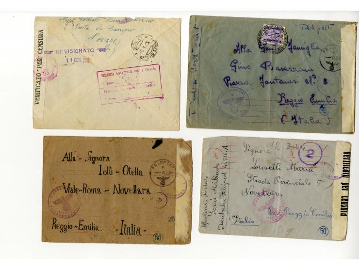 1940/46, umfangreicher Sammlung-Posten Zensurpost II. WK aus aller Welt (ohne Deutschland und USA) mit sehr vielen verschiede