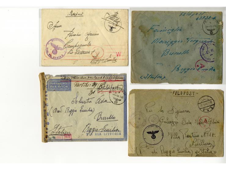 1940/46, umfangreicher Sammlung-Posten Zensurpost II. WK aus aller Welt (ohne Deutschland und USA) mit sehr vielen verschiede
