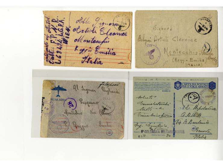 1940/46, umfangreicher Sammlung-Posten Zensurpost II. WK aus aller Welt (ohne Deutschland und USA) mit sehr vielen verschiede