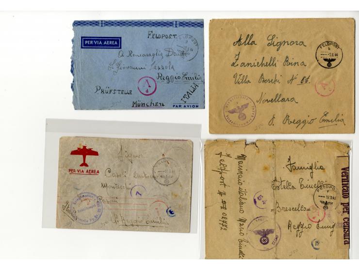 1940/46, umfangreicher Sammlung-Posten Zensurpost II. WK aus aller Welt (ohne Deutschland und USA) mit sehr vielen verschiede