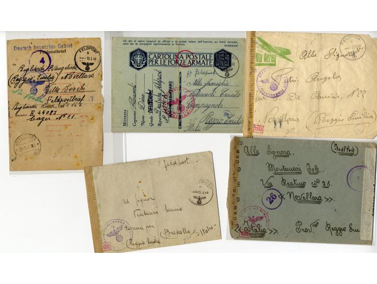 1940/46, umfangreicher Sammlung-Posten Zensurpost II. WK aus aller Welt (ohne Deutschland und USA) mit sehr vielen verschiede